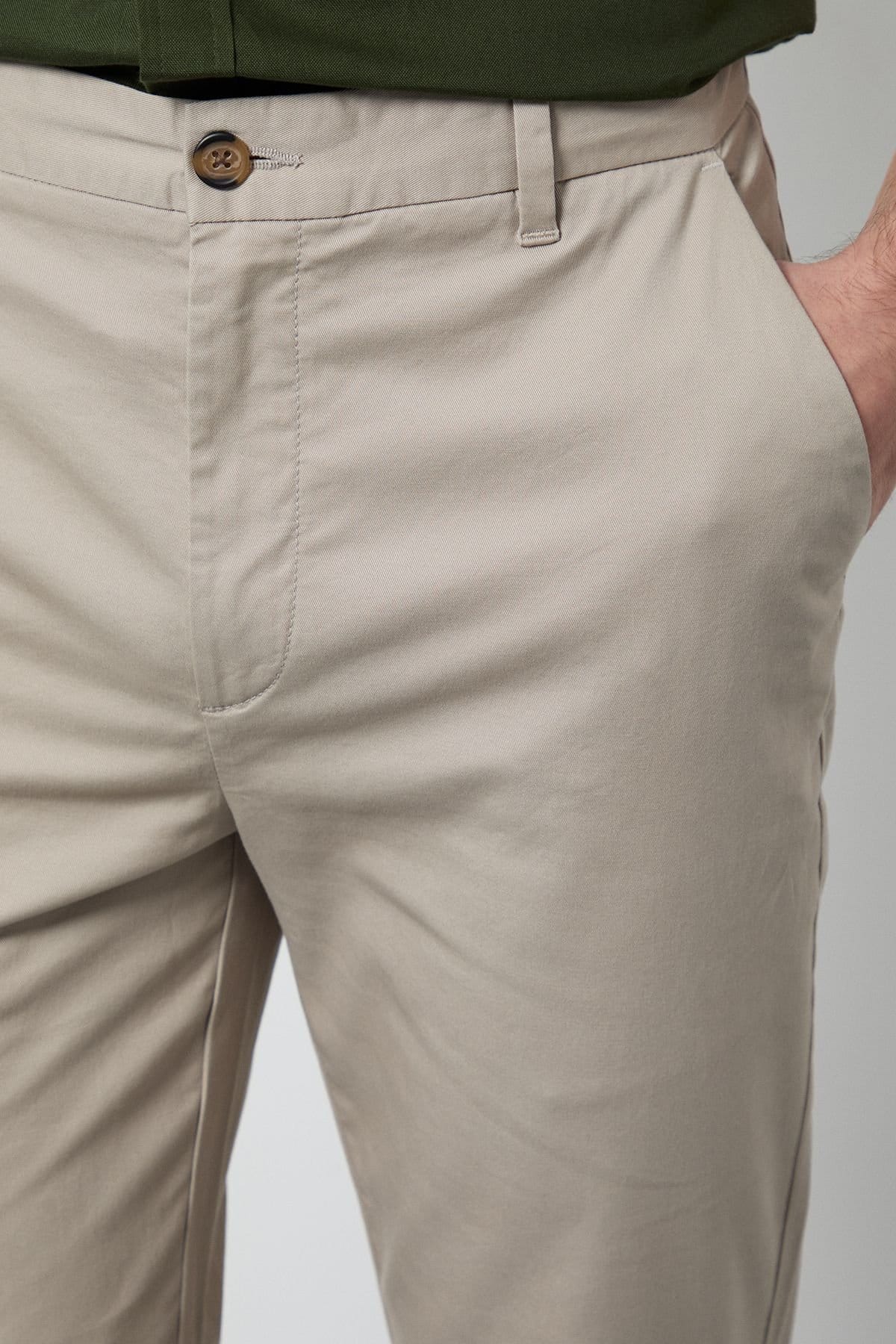 Burton Burton Men's Natural Skinny Fit Chino Trousers - 4