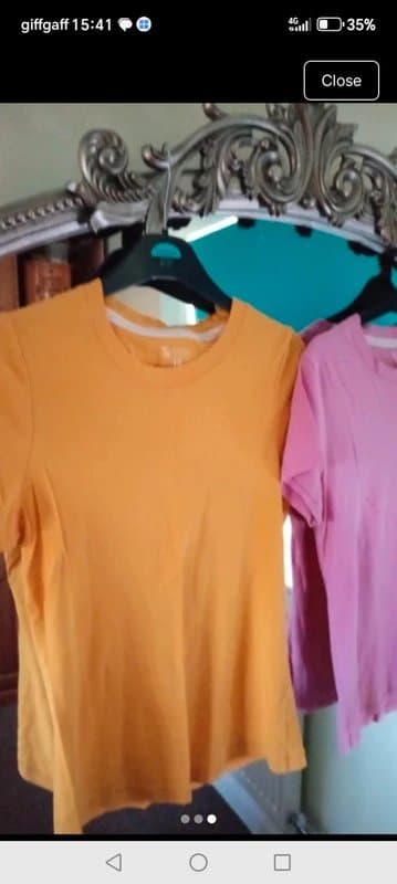 The Unbranded Brand Ladies size 14 bundle orange pink tshirt