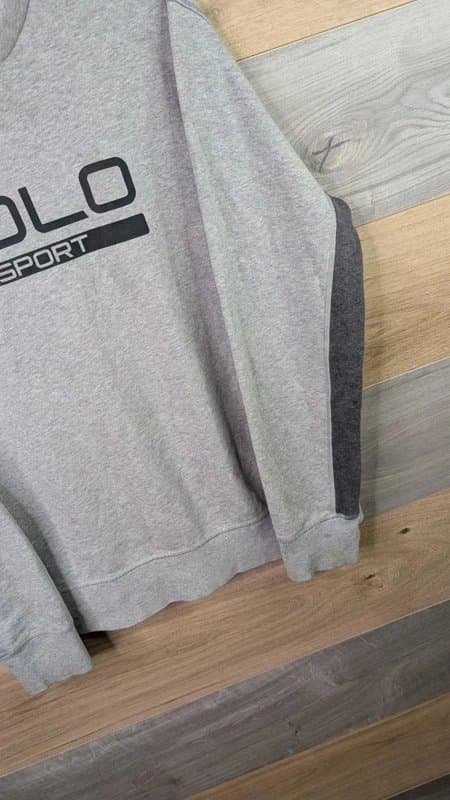 Polo Sport Ralph Lauren Ralph Lauren Polo Sport Sweatshirt Mens Size Medium Grey Spellout Crew Neck