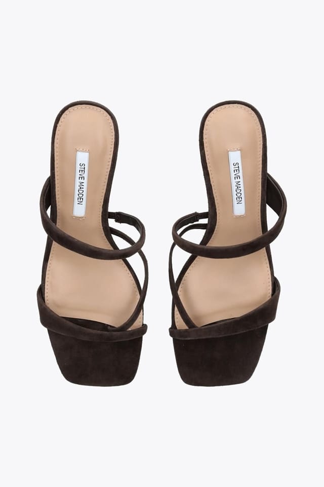 Steve Madden STEVE MADDEN Women's 'Ajay Brown Suede' Suede Heels - 2