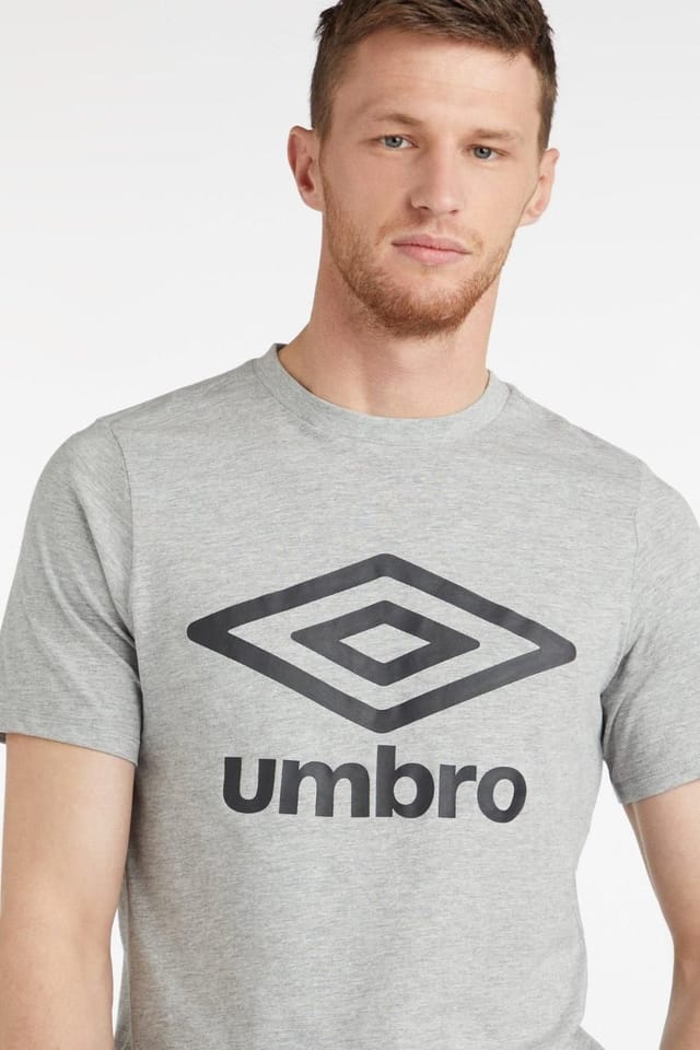 Umbro Umbro Men's Large Logo Grey T-Shirt - 3