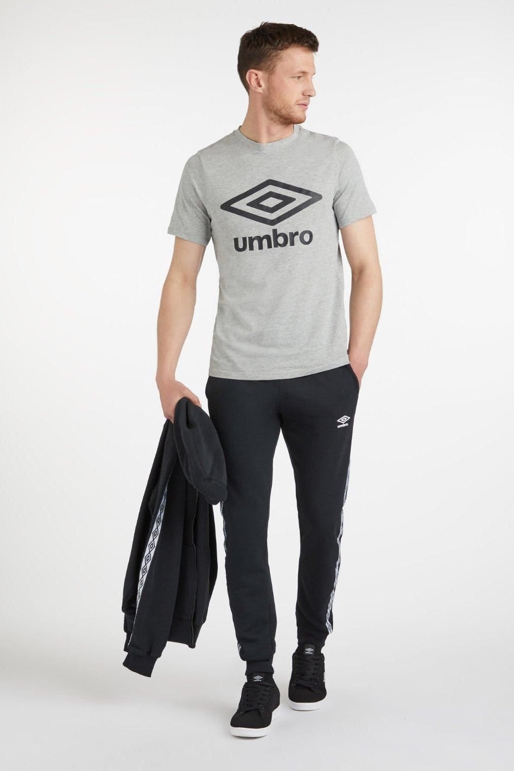 Umbro Umbro Men's Large Logo Grey T-Shirt - 4