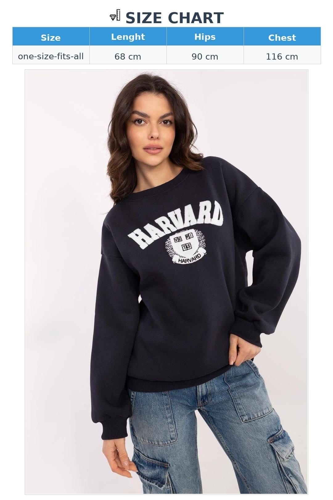 Love Lace Love Lace Women's Insulated Cotton Blend Casual Sweatshirt in Navy - 4