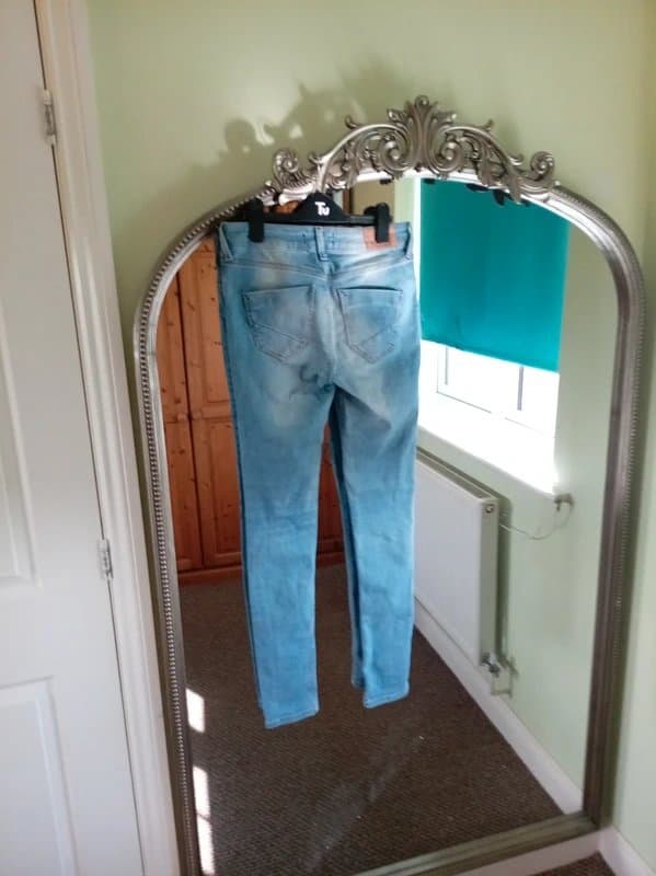 River Island Ladies size 10 river island denim specialist skinny jeans blue