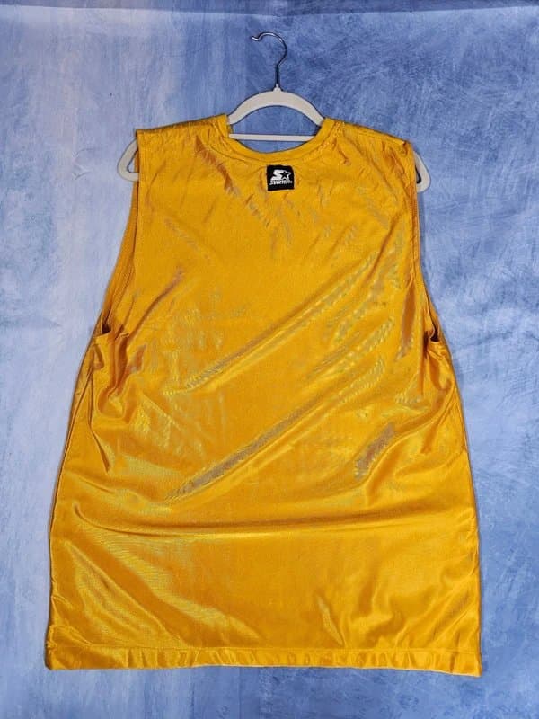 Startex Starter Basketball Jersey Yellow Sleeveless Sportswear Basketball Jerseys