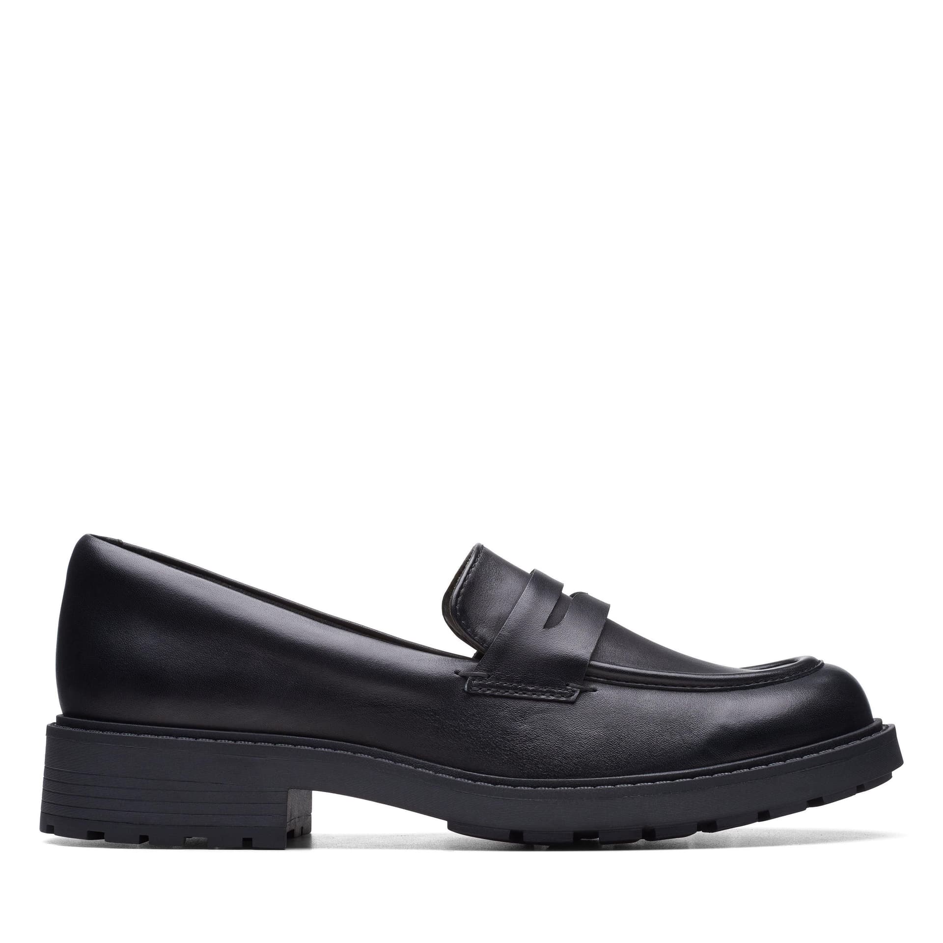 Clarks Clarks Women's Orinoco 2 Penny Loafer Black Leather Loafers