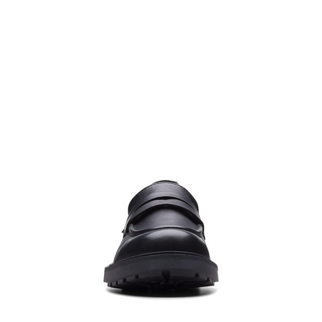 Clarks Clarks Women's Orinoco 2 Penny Loafer Black Leather Loafers - 3