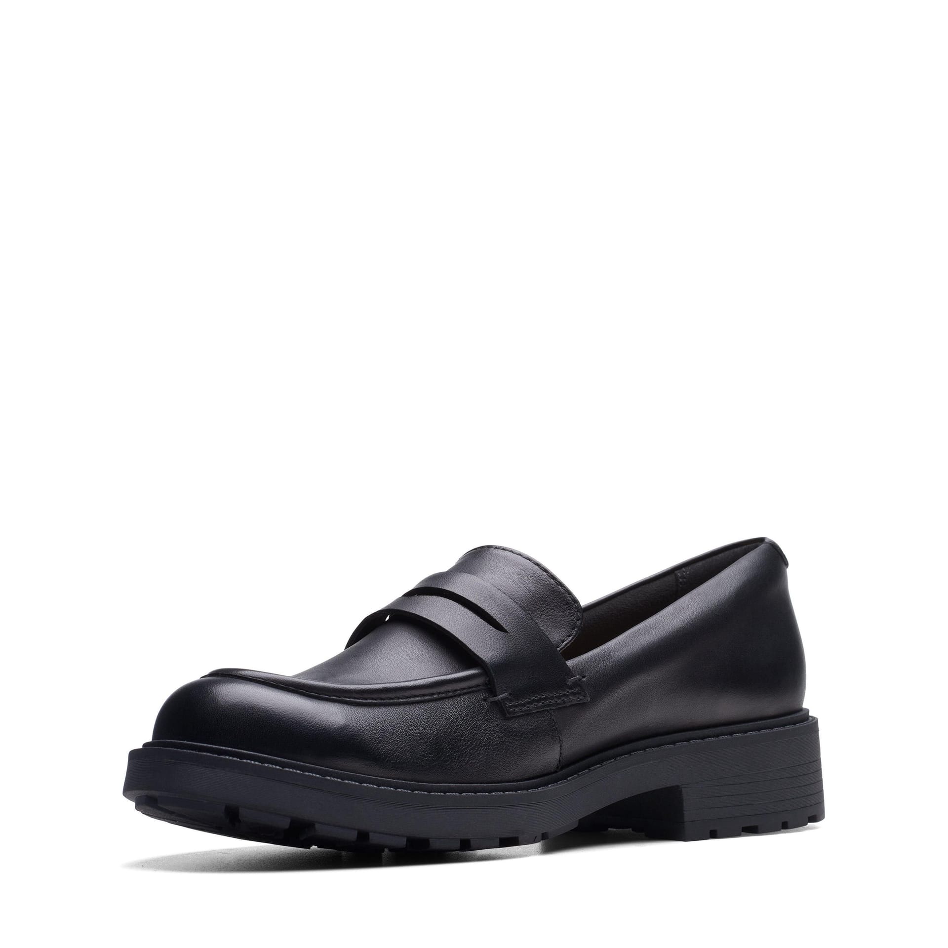 Clarks Clarks Women's Orinoco 2 Penny Loafer Black Leather Loafers - 4