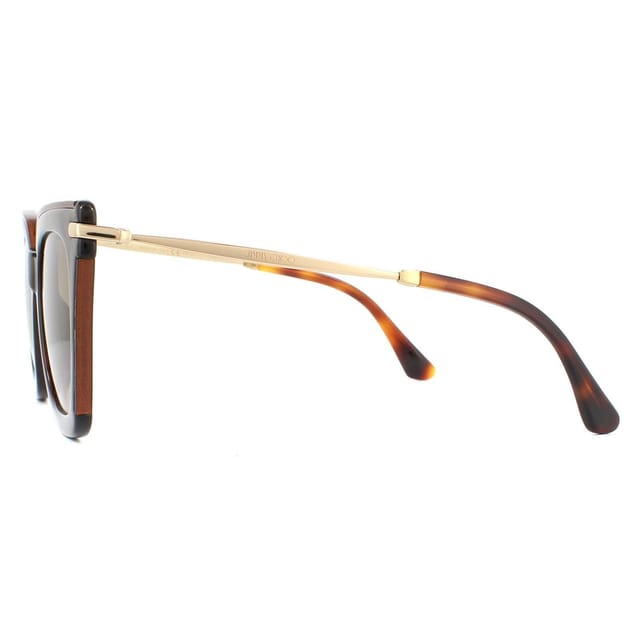 Jimmy Choo Jimmy Choo Women's Square Glitter Havana Brown Gradient Sunglasses - 3