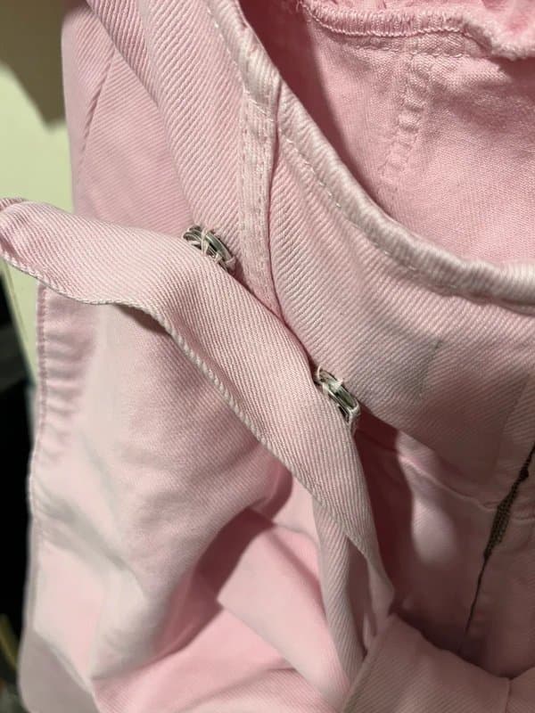 Asos luxe Pink denim playsuit
