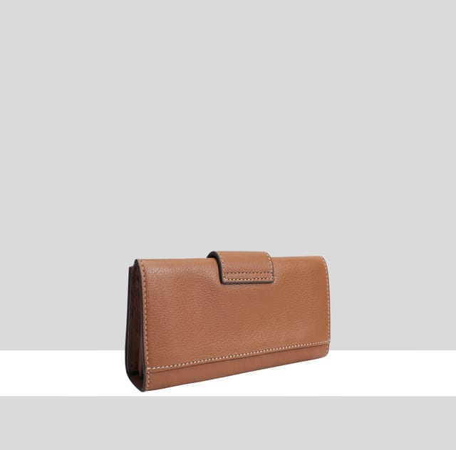 Paul Costelloe Paul Costelloe Women's Alto Leather Purse in Tan - 2