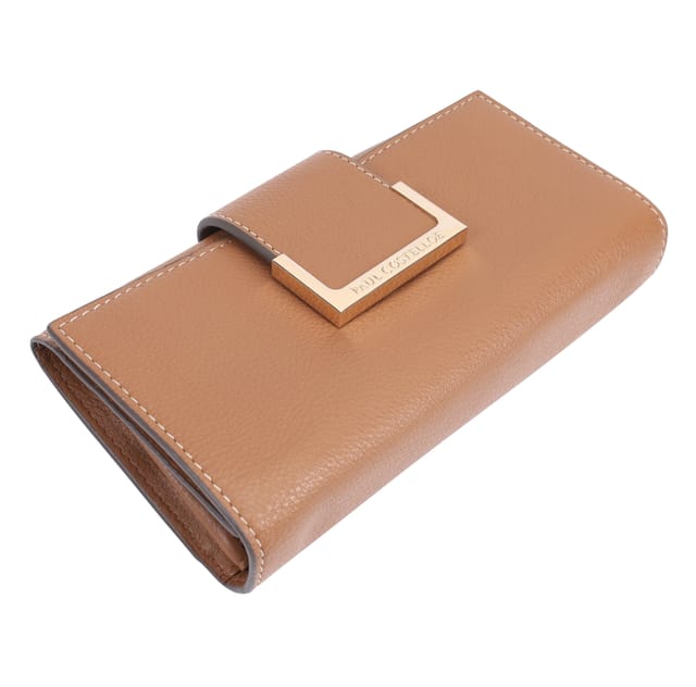 Paul Costelloe Paul Costelloe Women's Alto Leather Purse in Tan - 3