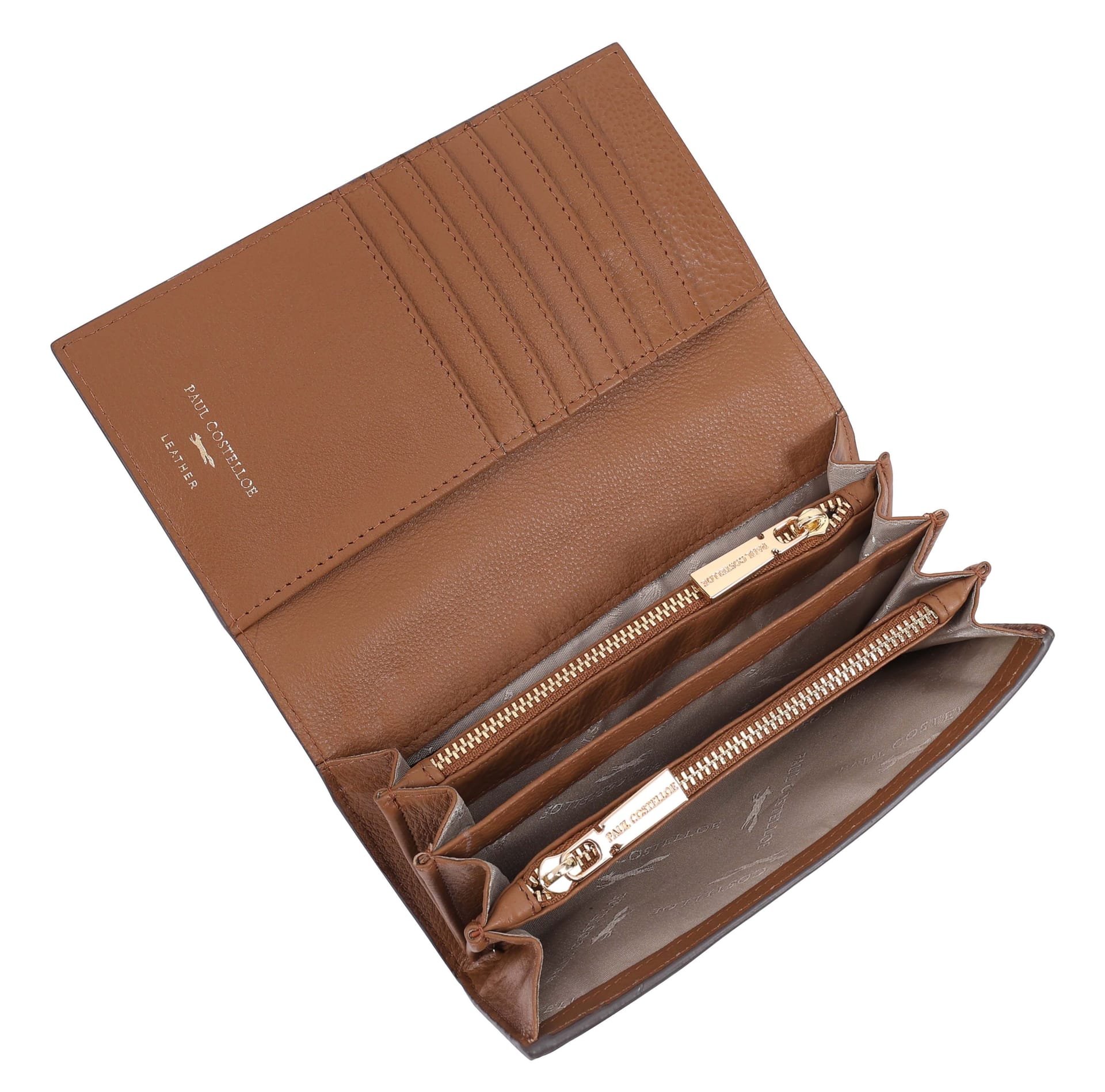 Paul Costelloe Paul Costelloe Women's Alto Leather Purse in Tan - 4