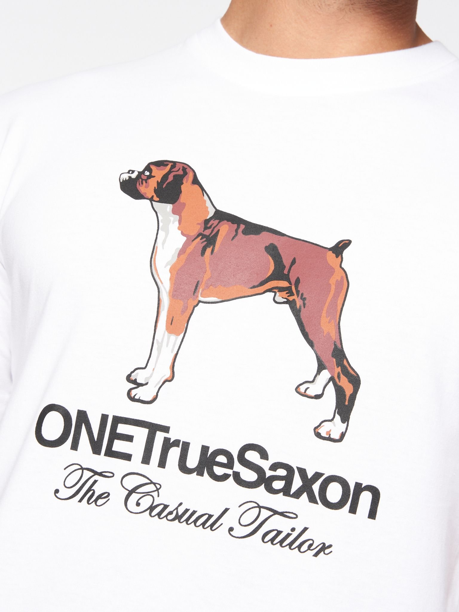 One True Saxon One True Saxon Men's Dawg T-Shirt in White - 2