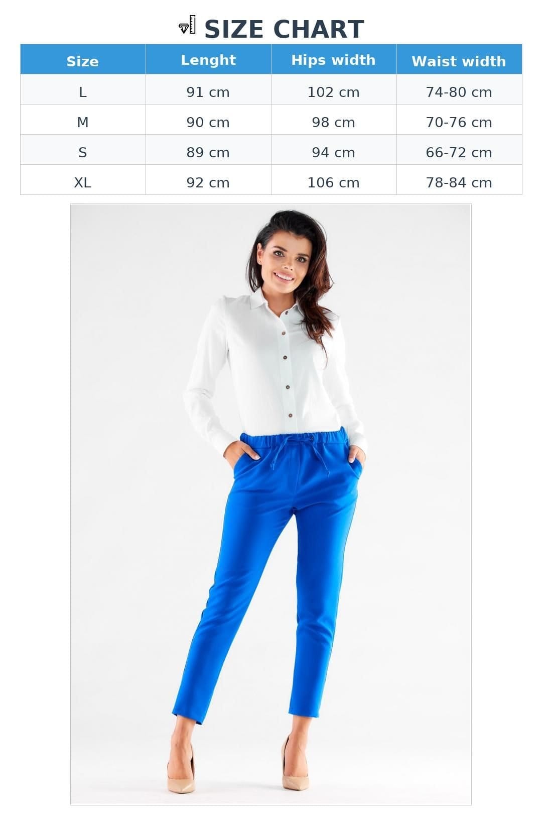 Love Lace Love Lace Women's Awama Casual Drawstring Pocket Trousers Poland in Blue - 4