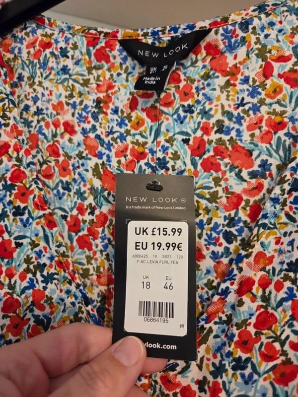New Look Floral Blouse Size 18