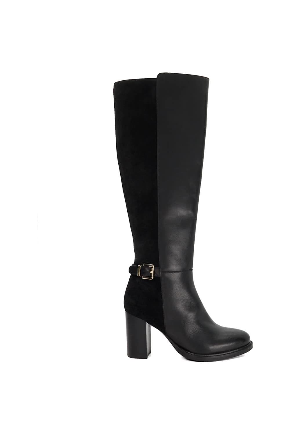 Dune London Dune London Women's 'Secretly' Leather Knee High Boots in Black