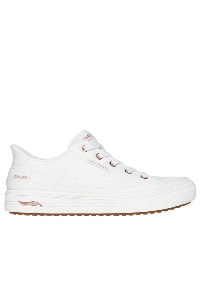 Skechers Skechers Women's Slip-Ins Arch Fit Arcade See Ya There Trainers in White - 3