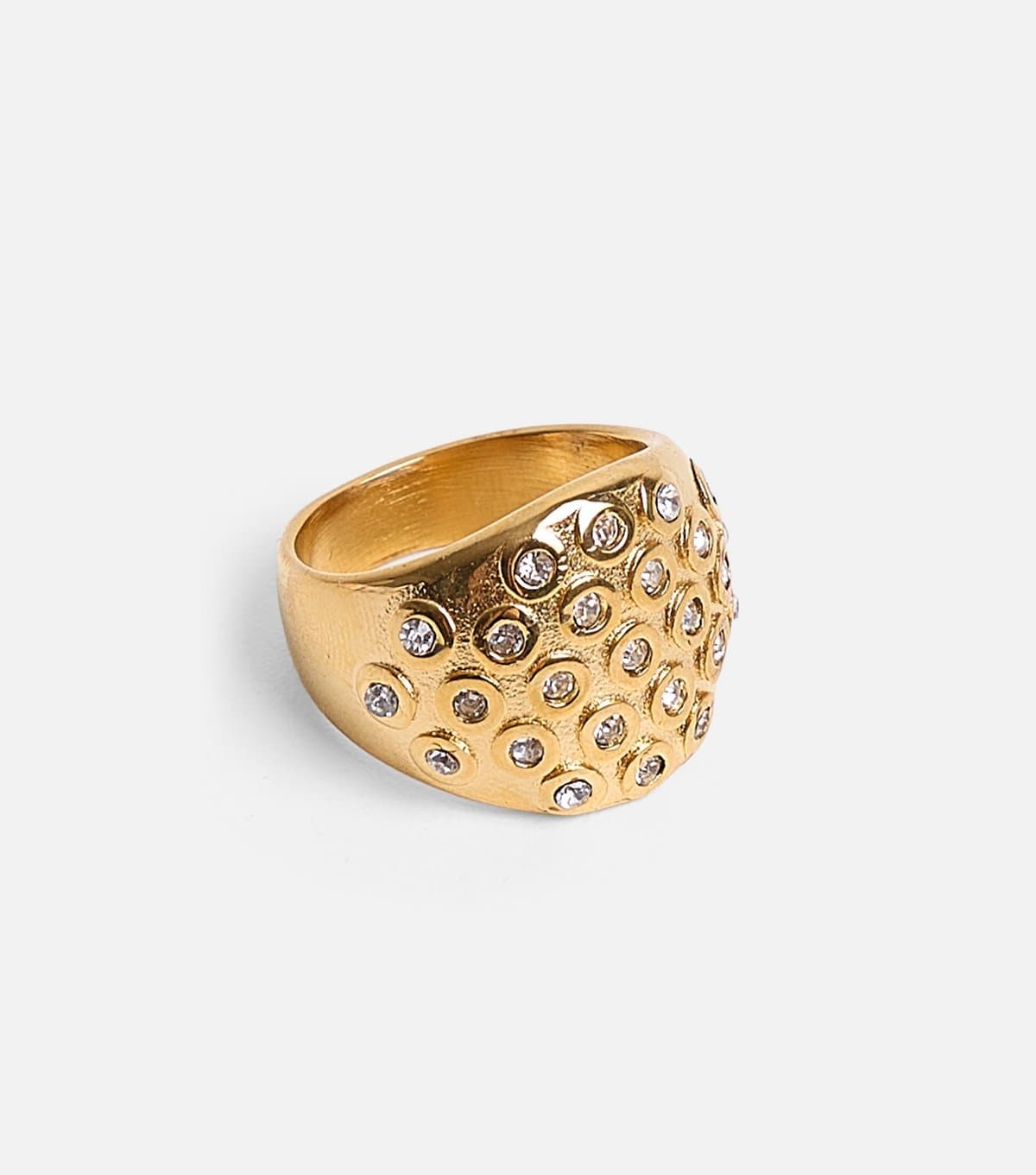 Public Desire Public Desire Gold Tone Diamanté Detail Ring