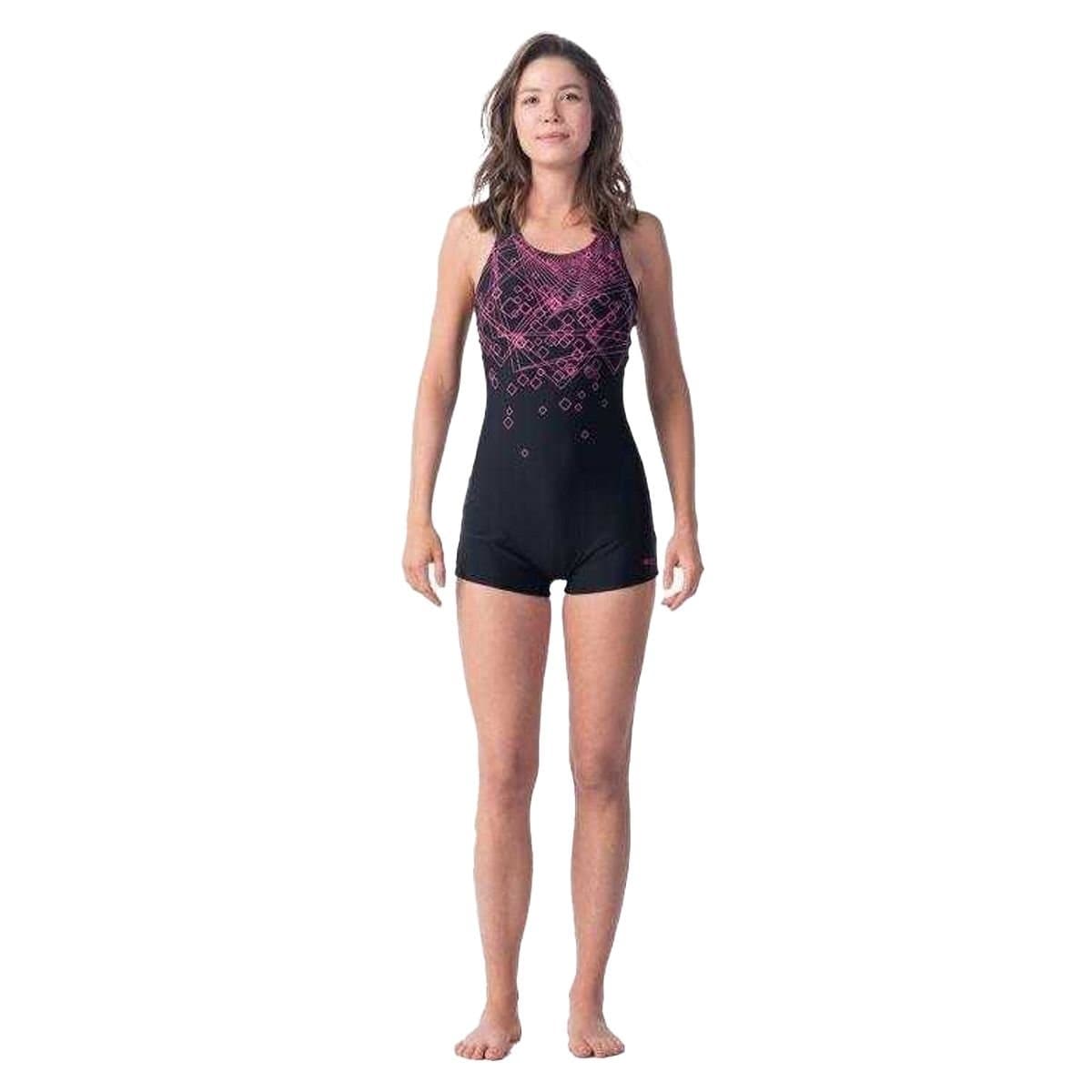 Aquawave Aquawave Women's Geometric Shapes One Piece Swimsuit in Black