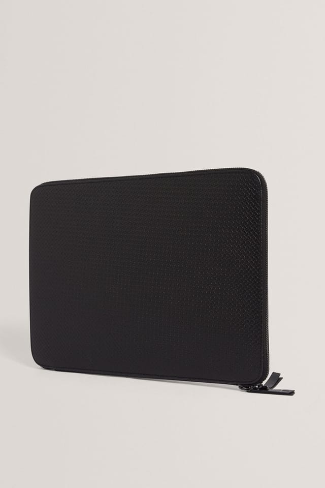 Ted Baker Ted Baker Men's WILTONS Printed Weave 13 Inch Laptop Case Black - 3