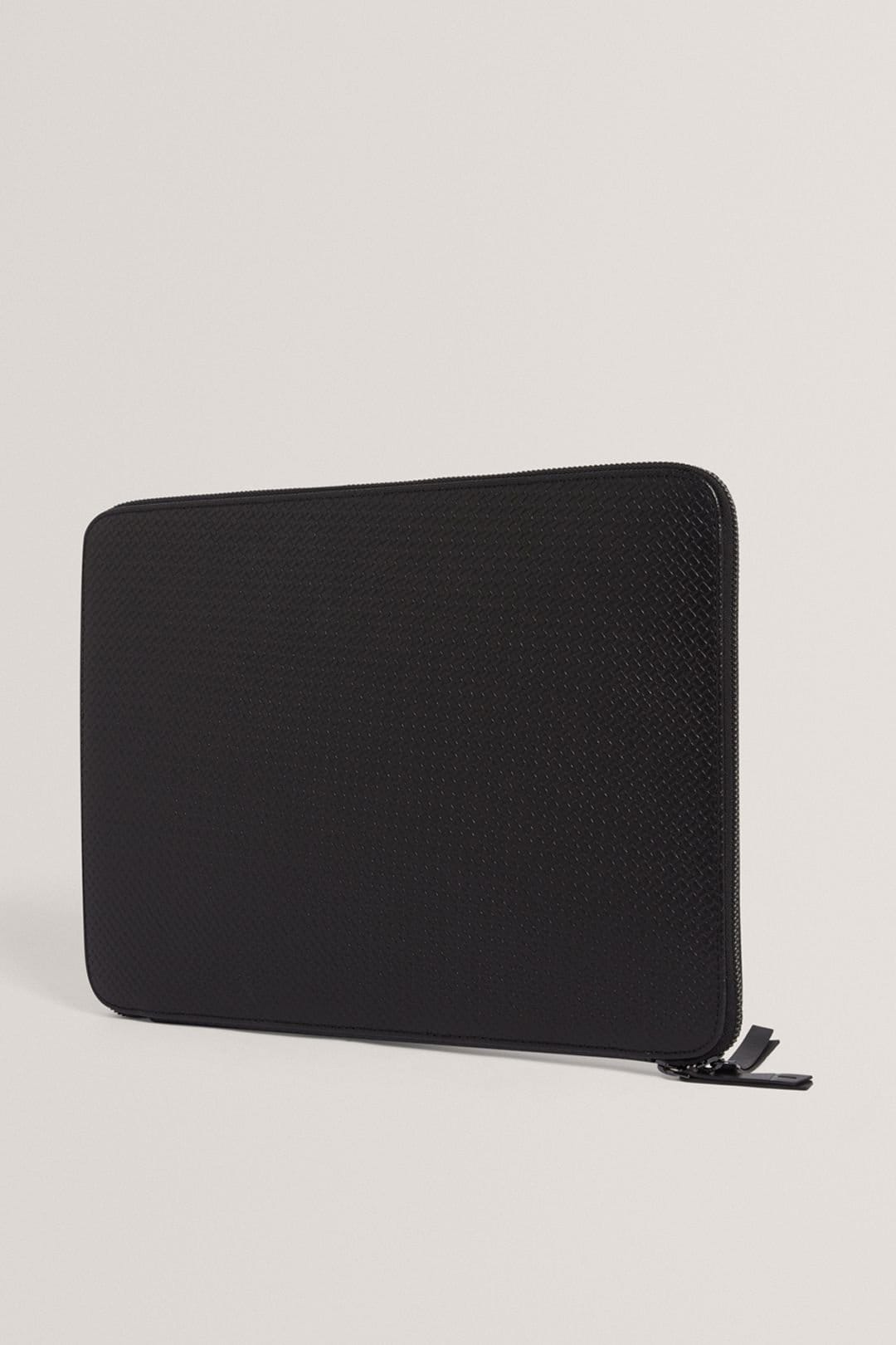 Ted Baker Ted Baker Men's WILTONS Printed Weave 13 Inch Laptop Case Black - 4