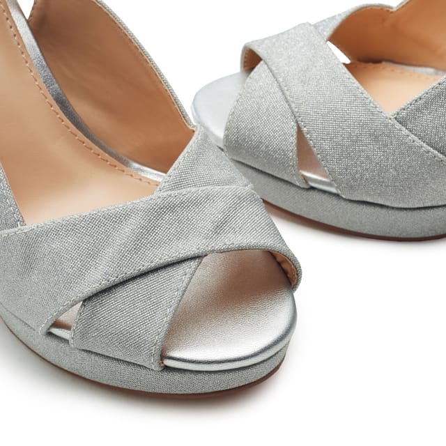 b.soleful b.soleful Women's 'Lilora' Porvair Sandals in Silver - 3