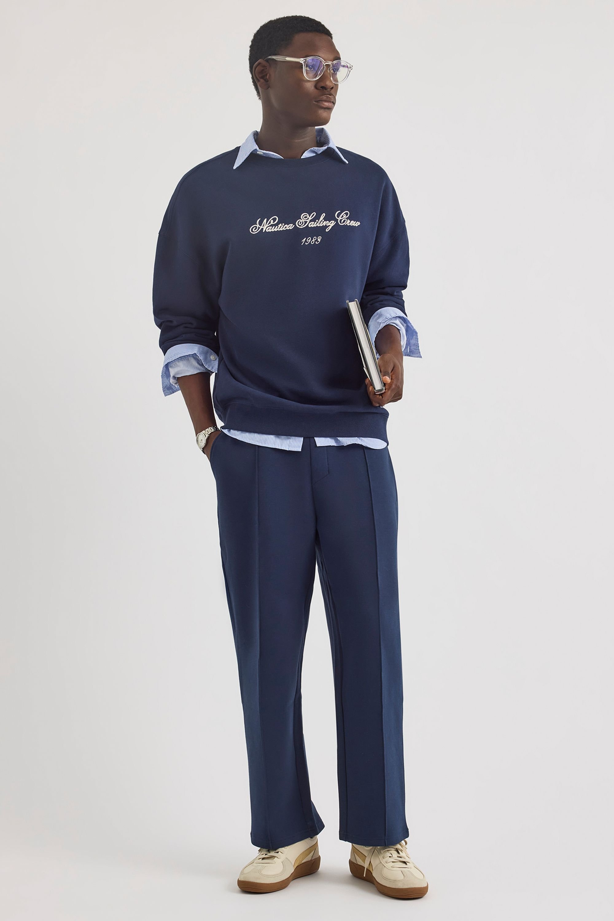 Nautica Nautica Men's Jenson Sweatshirt in Dark Navy - 4