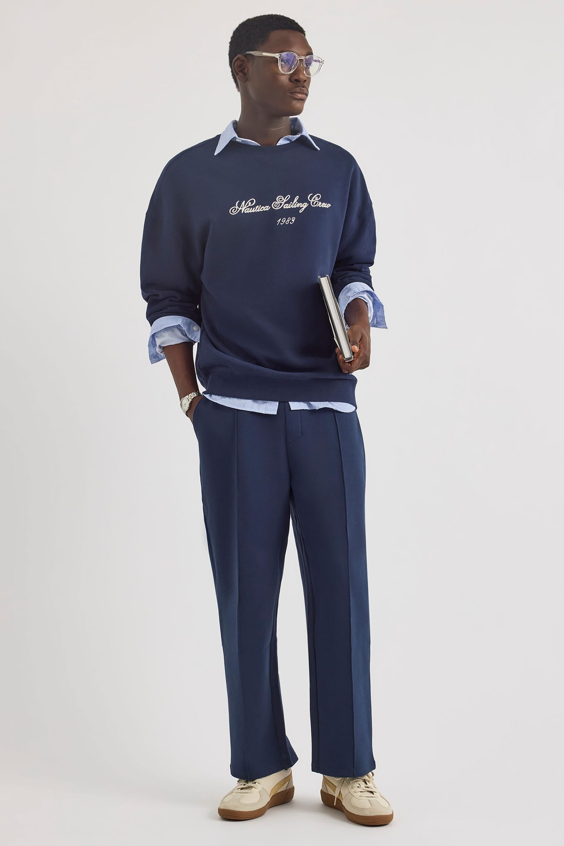 Nautica Nautica Men's Jenson Sweatshirt in Dark Navy - 4