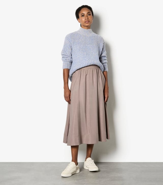 Apricot Women's Pale Blue Fisherman Mixed Knit Yarn Jumper Apricot New Look - 2