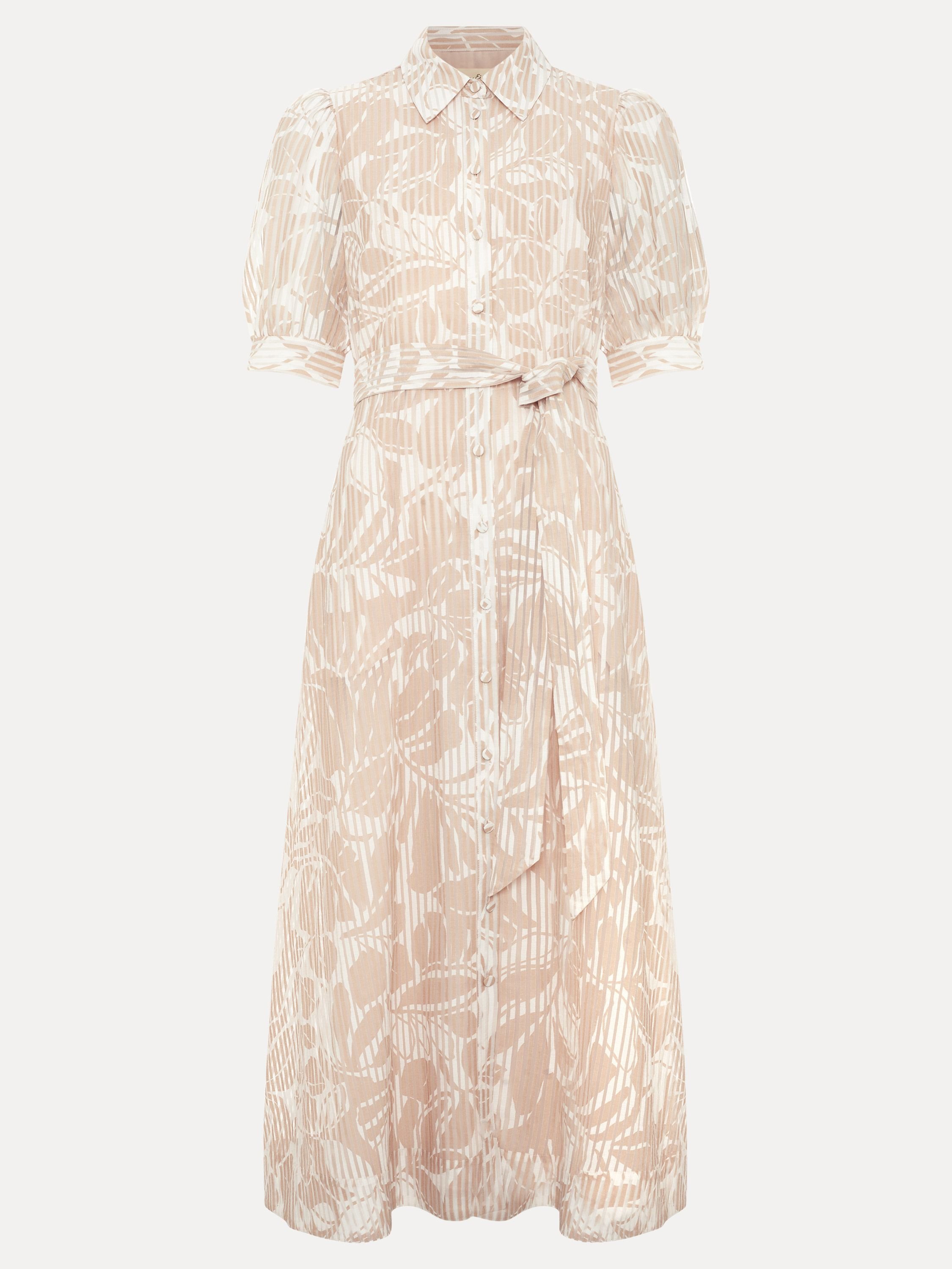 Phase Eight Phase Eight Women's Delphine Belted Midi Shirt Dress in Light Beige - 2