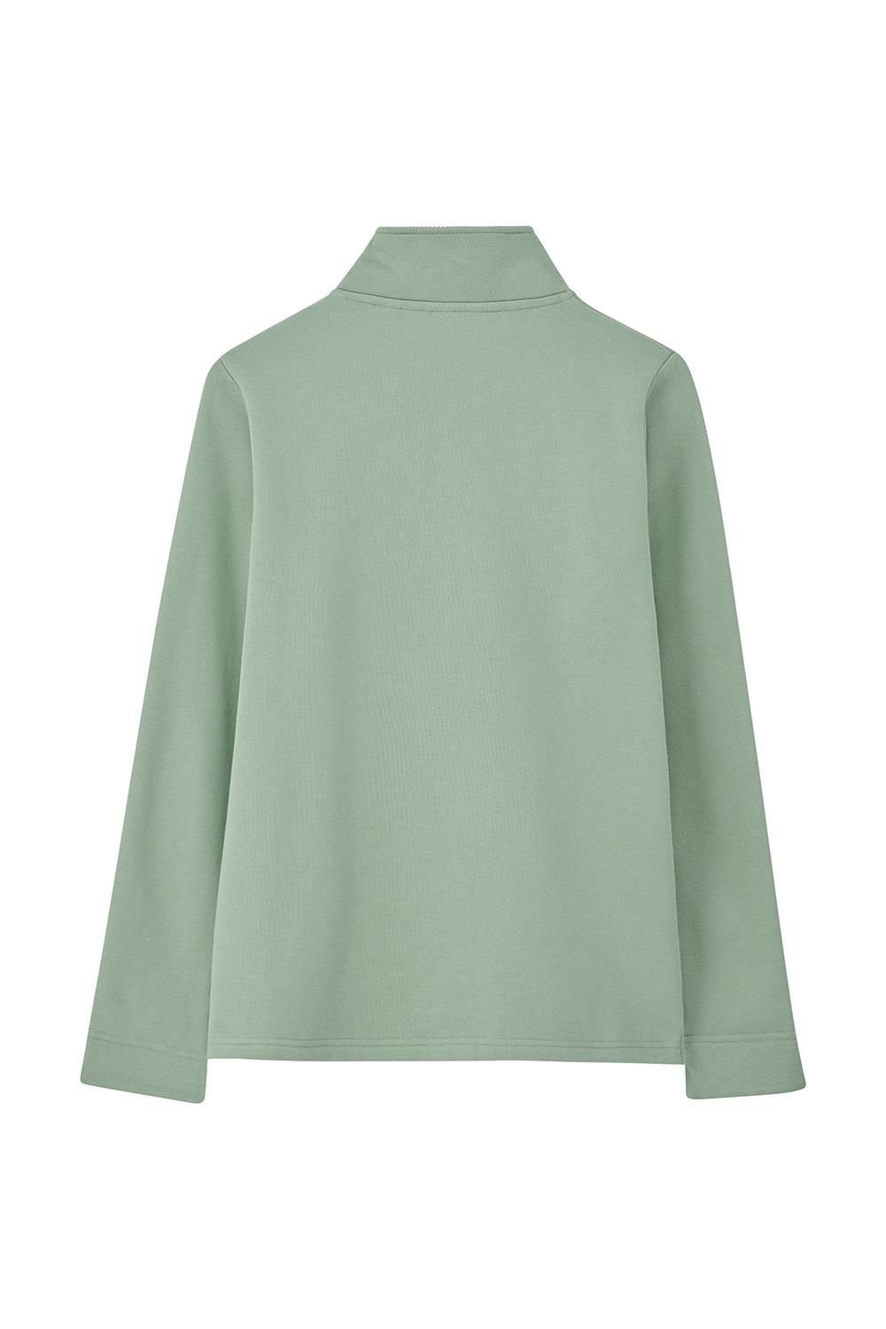 Lighthouse Clothing Lighthouse Clothing Women's Shore Sweatshirt Cotton Funnel Neck Jersey in Light Green - 3