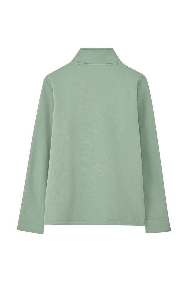 Lighthouse Clothing Lighthouse Clothing Women's Shore Sweatshirt Cotton Funnel Neck Jersey in Light Green - 3