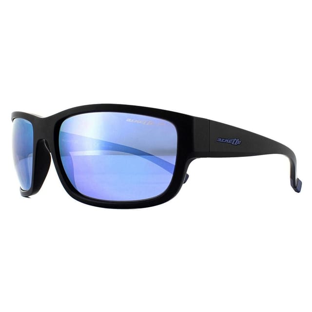 Arnette Arnette Men's Rectangle Matte Black Dark Grey Mirror Water Sunglasses - 2