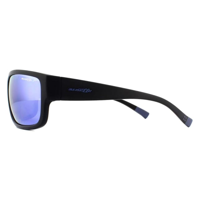 Arnette Arnette Men's Rectangle Matte Black Dark Grey Mirror Water Sunglasses - 3