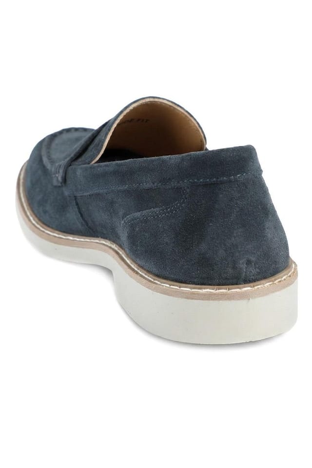 Jones Bootmaker Jones Bootmaker Men's Ryland Wide Fit Leather Loafers in Navy - 3