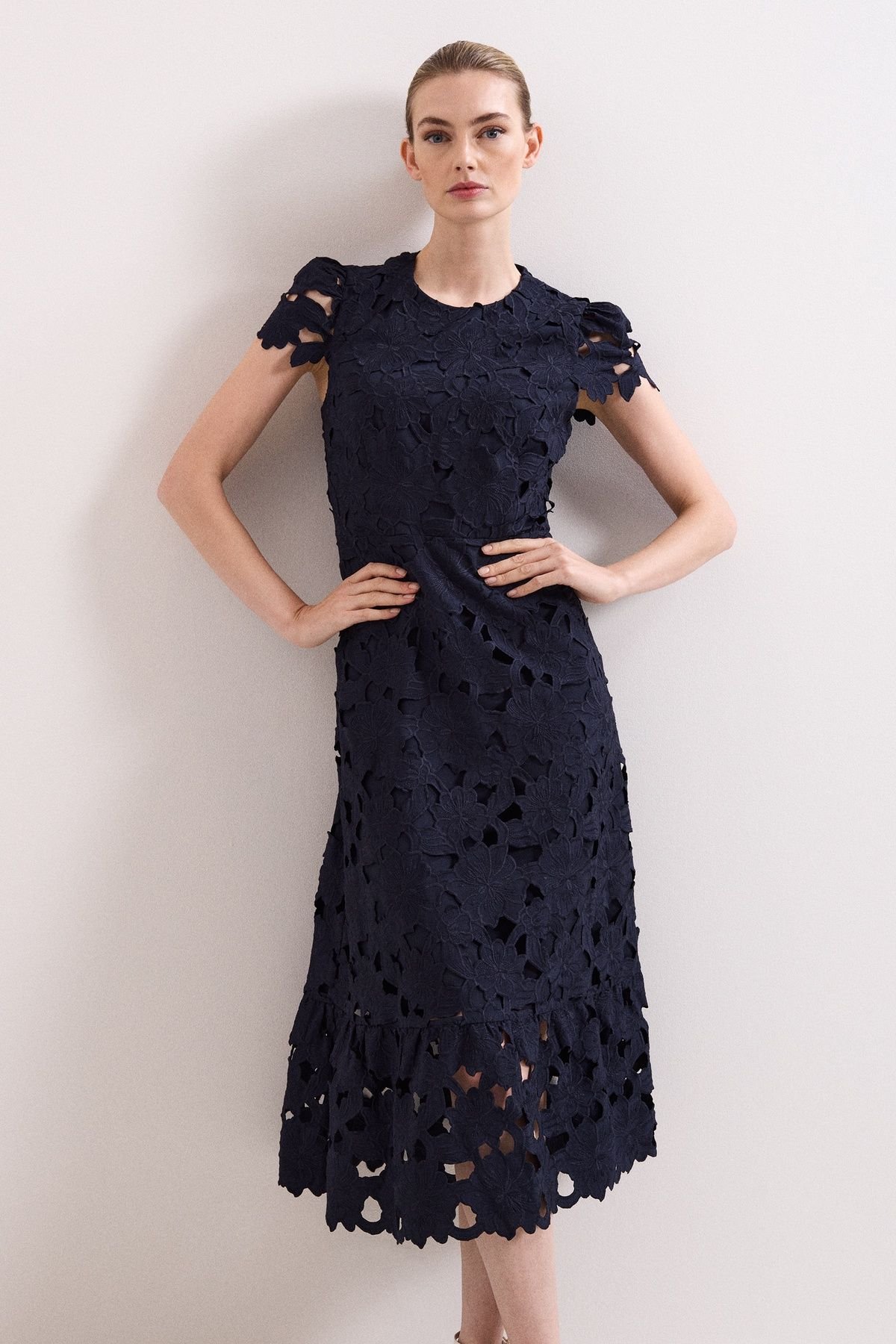 Phase Eight Phase Eight Women's Leilani Lace Dress in Dark Navy - 3