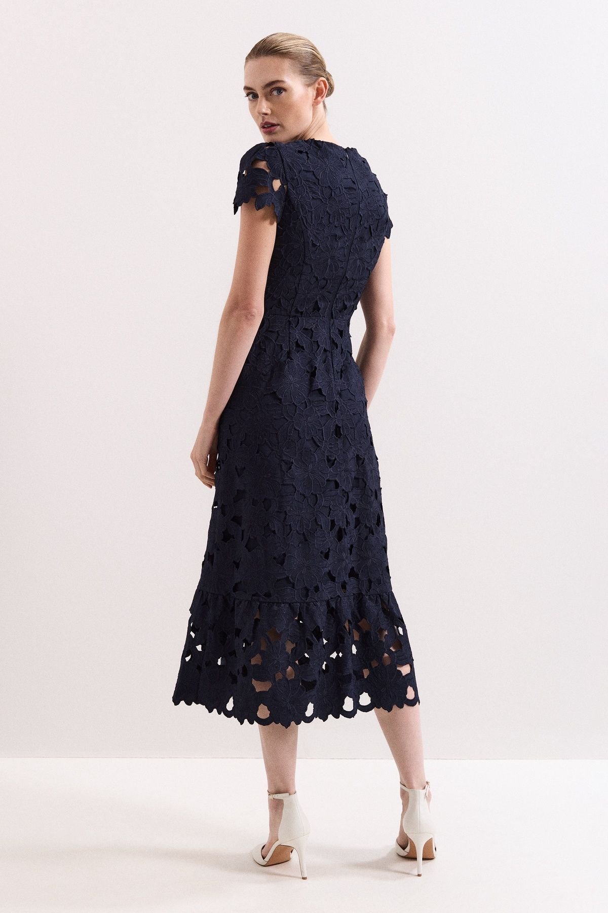 Phase Eight Phase Eight Women's Leilani Lace Dress in Dark Navy - 4