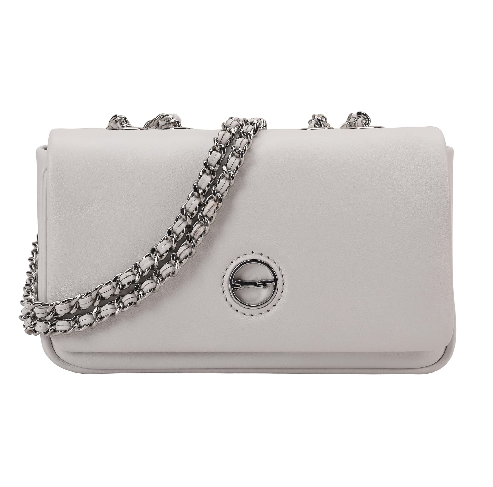 Paul Costelloe Paul Costelloe Off-White Leather Crossbody Bag