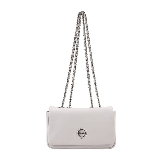Paul Costelloe Paul Costelloe Women's Moxie Leather Cross Body Bag in Off-White - 3