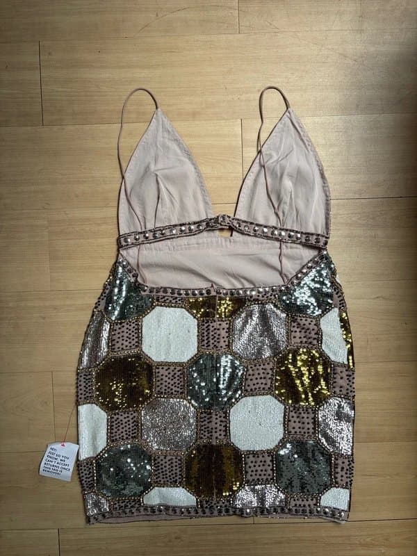 ASOS Design Asos Design sequin embellished glitter dress 14