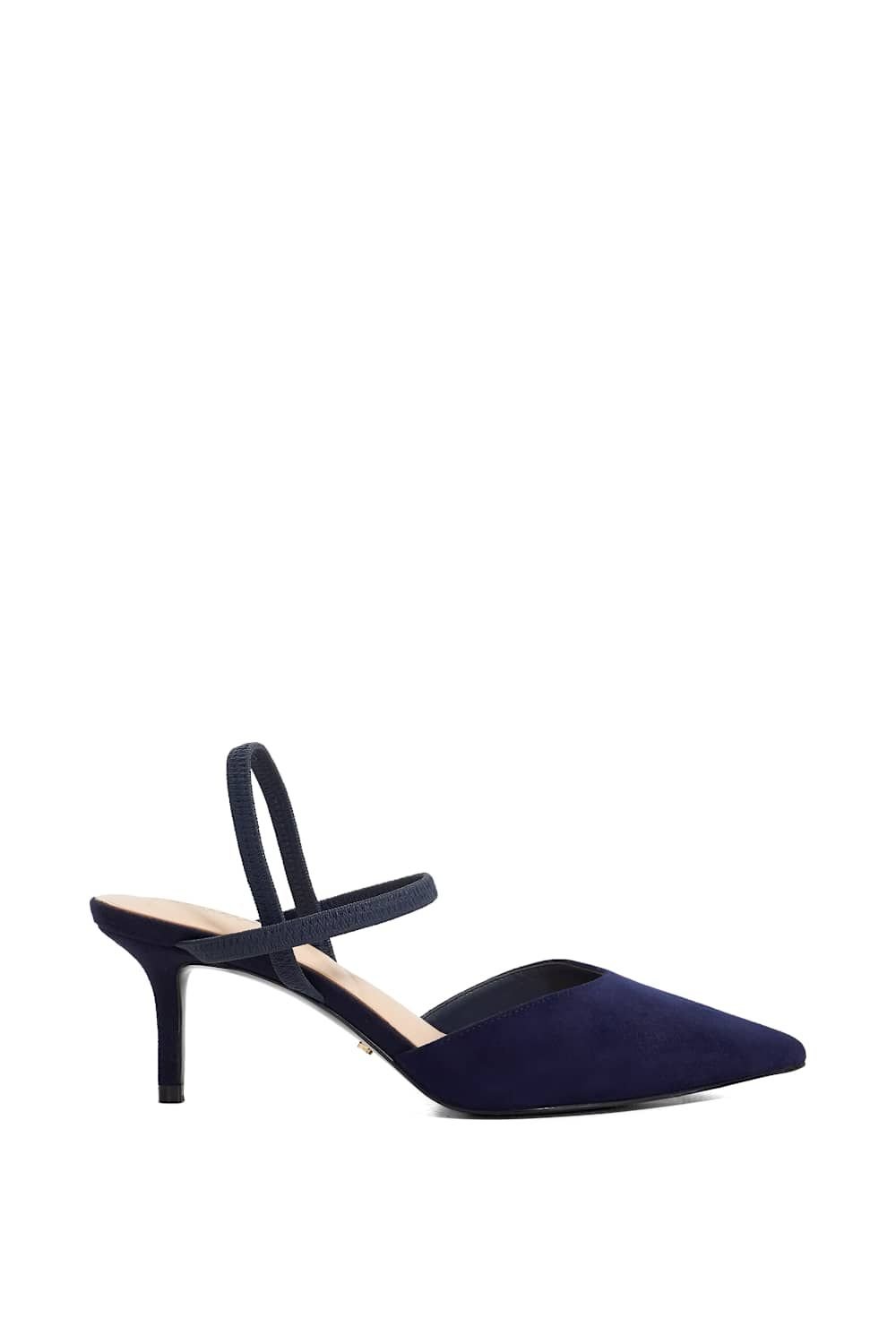 Dune London Dune London Women's Wide Fit 'Classical' Suede Strappy Heels in Blue - 3