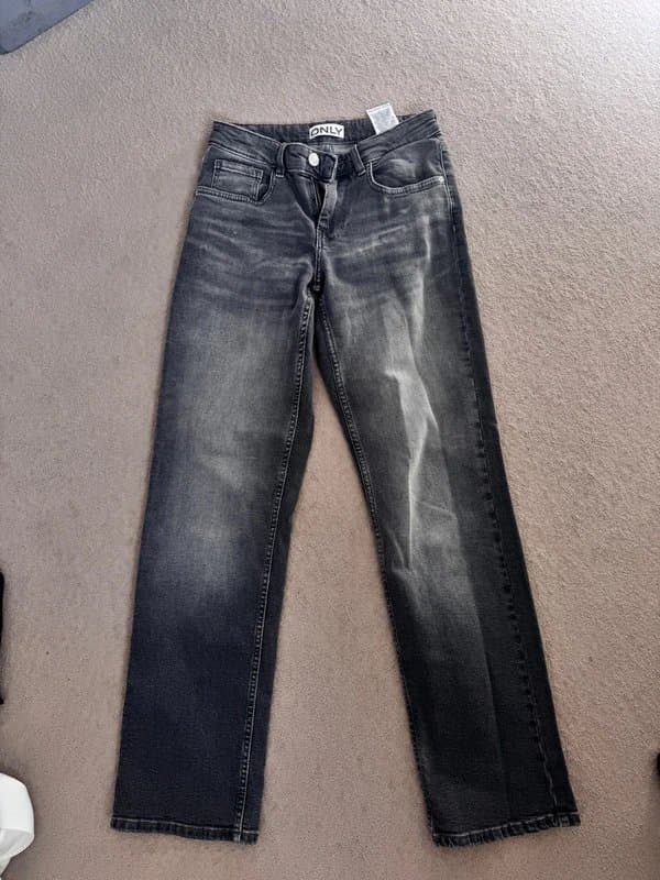 ASOS ONLY straight black jeans