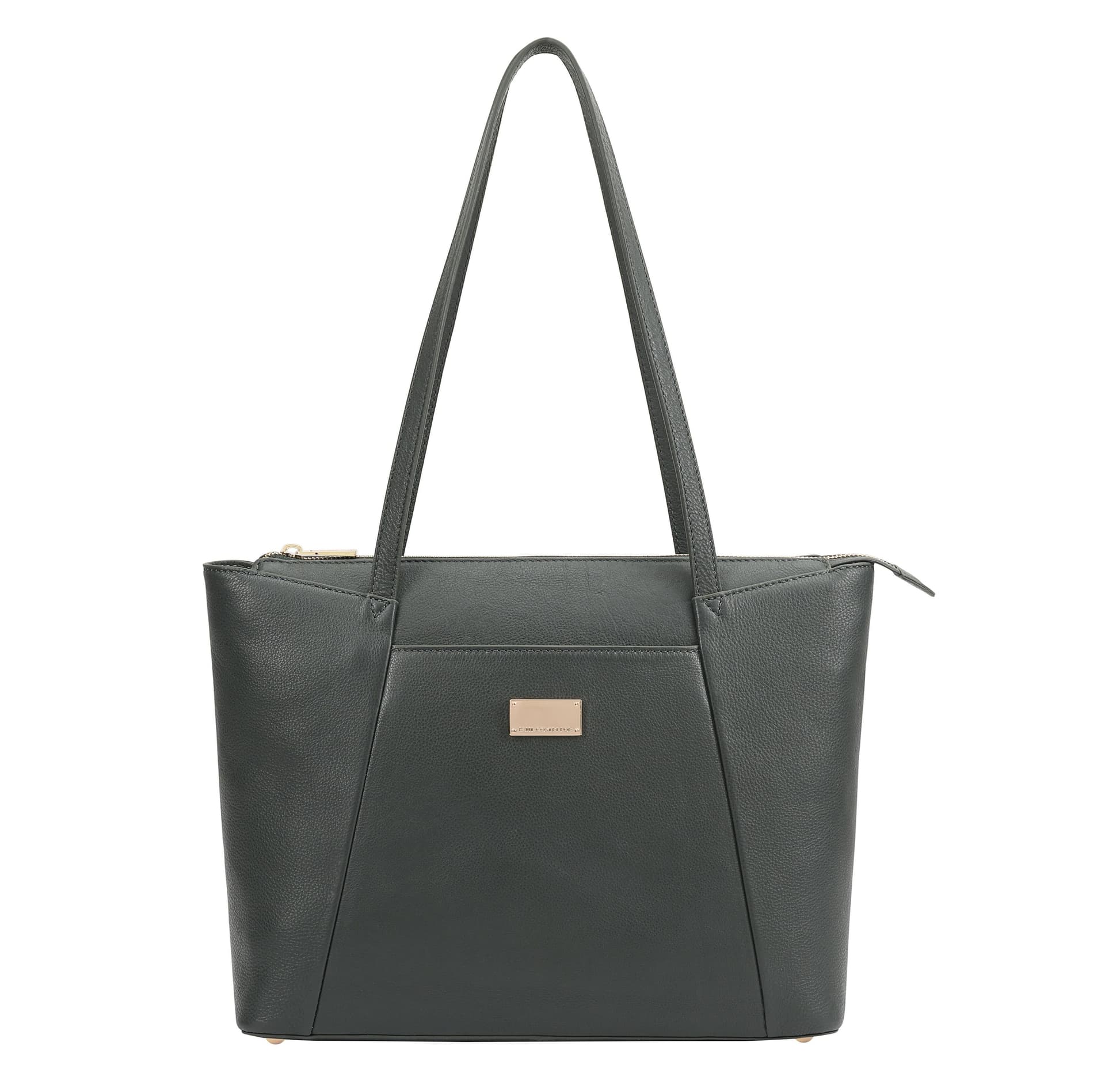 Paul Costelloe Paul Costelloe Women's Sahara Leather Shoulder Bag in Dark Green