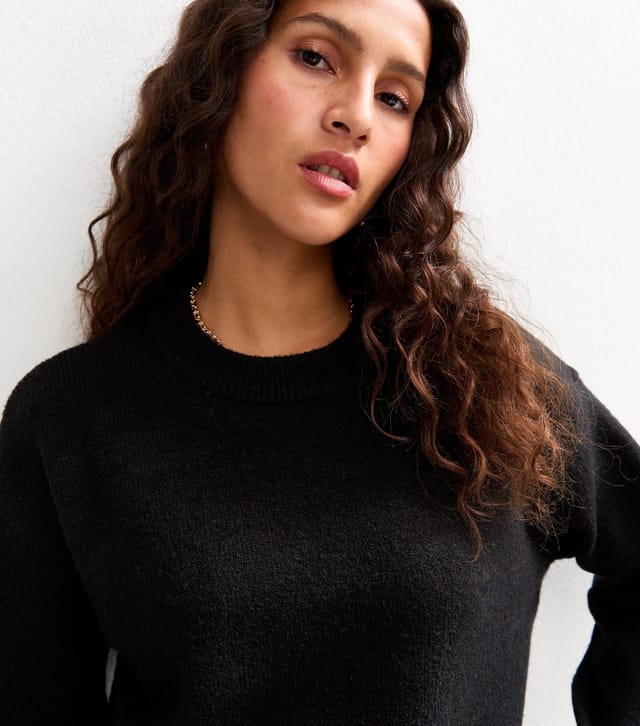 New Look Women's Black Crew Neck Jumper New Look - 2