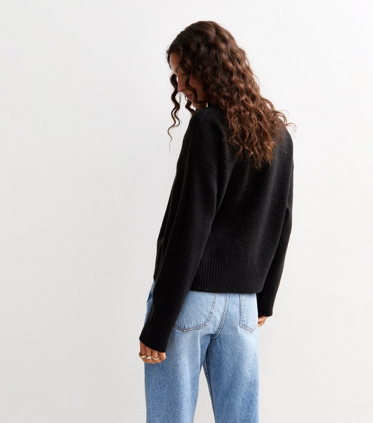 New Look Women's Black Crew Neck Jumper New Look - 3