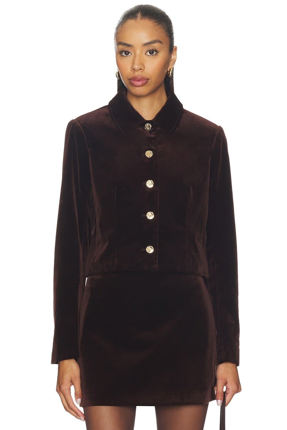 revolve revolve Classic Vox Jacket in Dark Brown