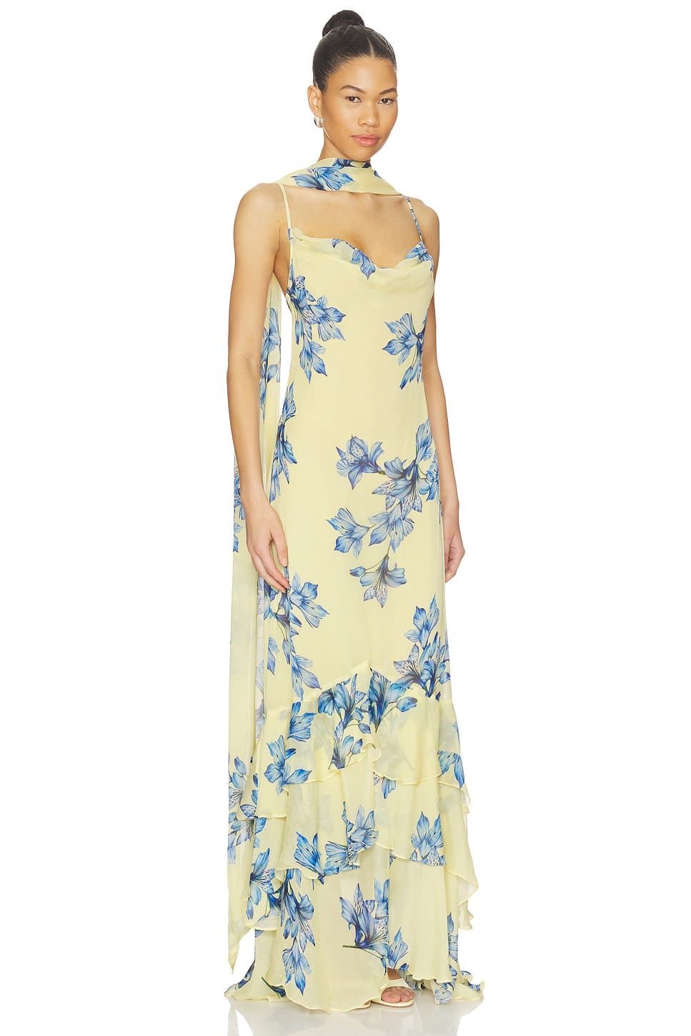 revolve Cowl Maxi Dress With Sash