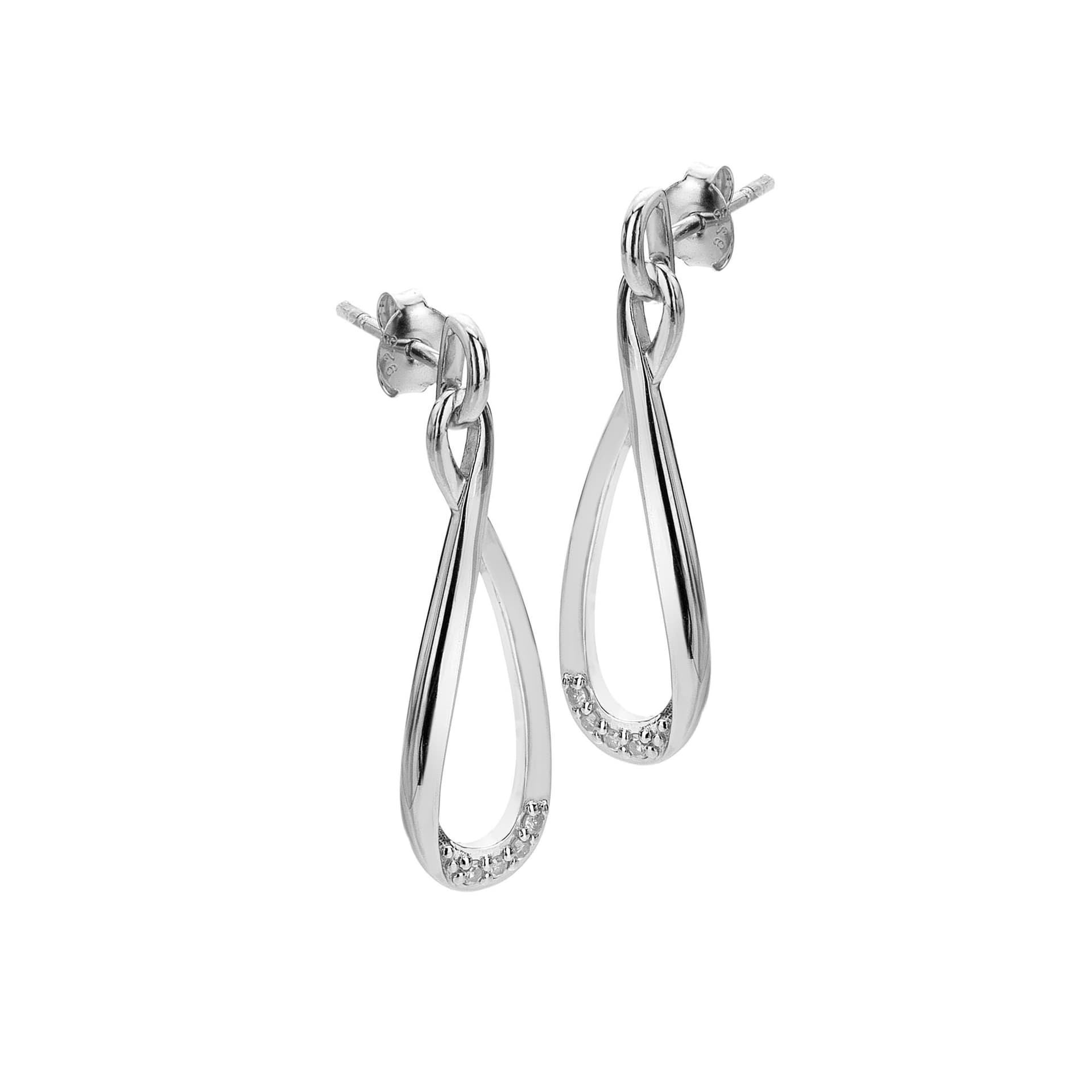 Hot Diamonds Hot Diamonds Women's Flourish Earrings in Silver