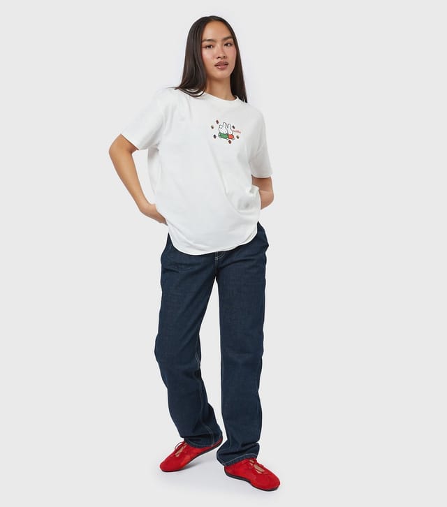 Skinnydip Women's White Miffy Flower Garden Print T-Shirt Skinnydip New Look - 3